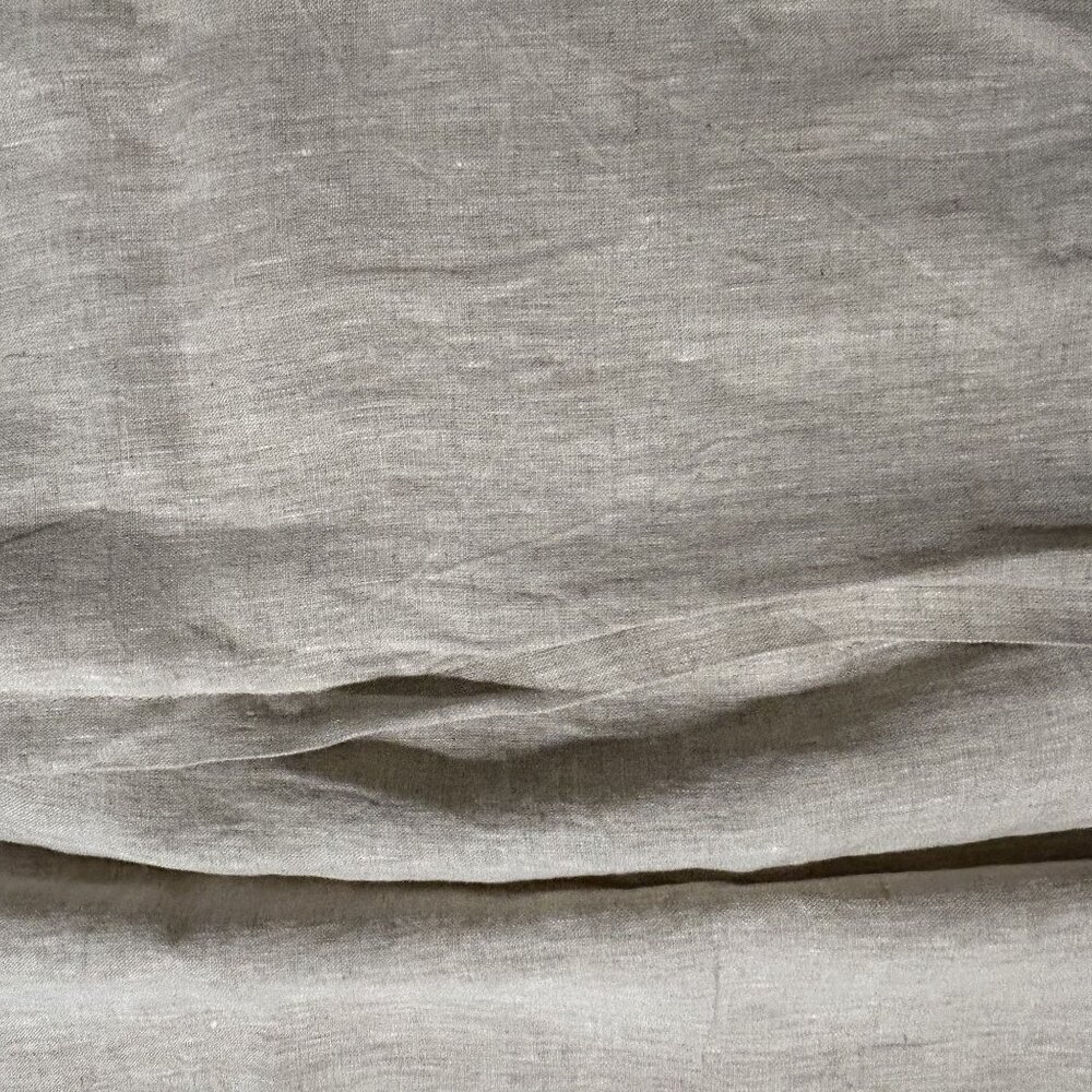 NWOT Quince European Linen Euro Sham Natural Chambray 26x26 Pillow Case - Picture 6 of 9